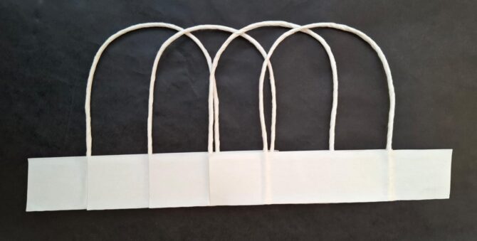 Twisted Paper Handle (White)