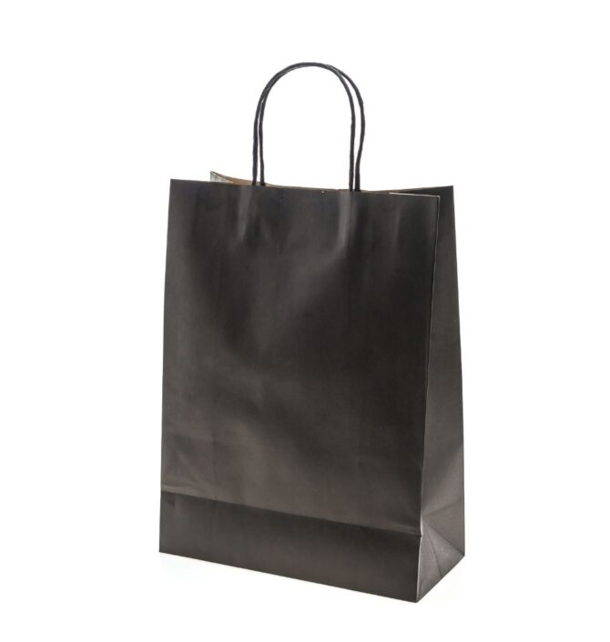 Twisted Paper Handle Bag (Black)